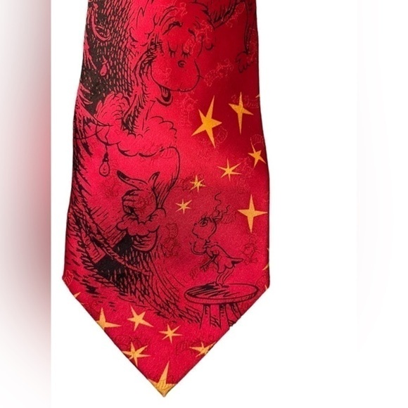 Vintage 1994 Dr Seuss How The Grinch Stole Christmas necktie tie Great condition - Picture 2 of 5